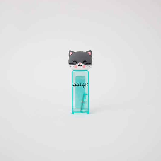 Afia-lápis com depósito - Gato