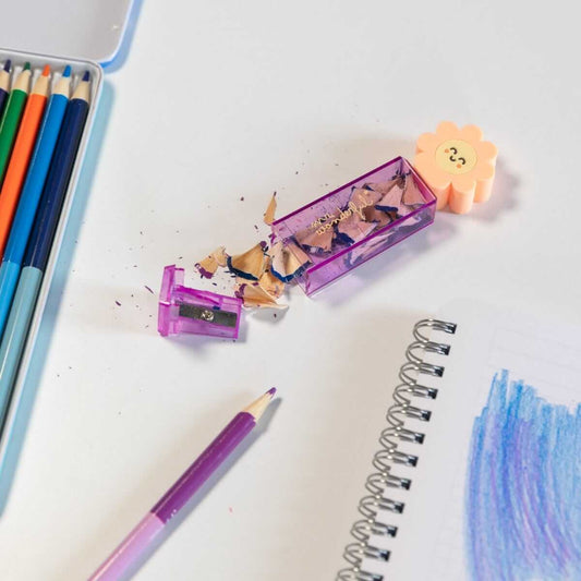 Afia-lápis com depósito - Margarida