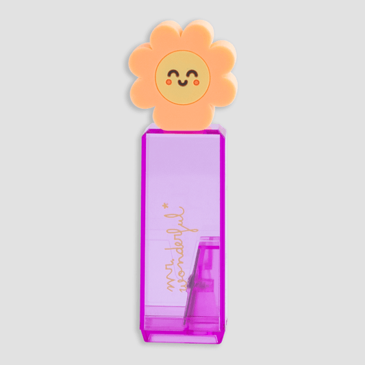 Afia-lápis com depósito - Margarida