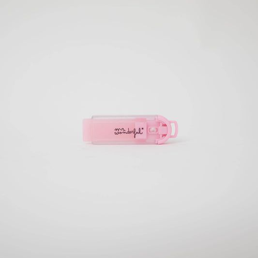 Borracha Rosa com Glitter