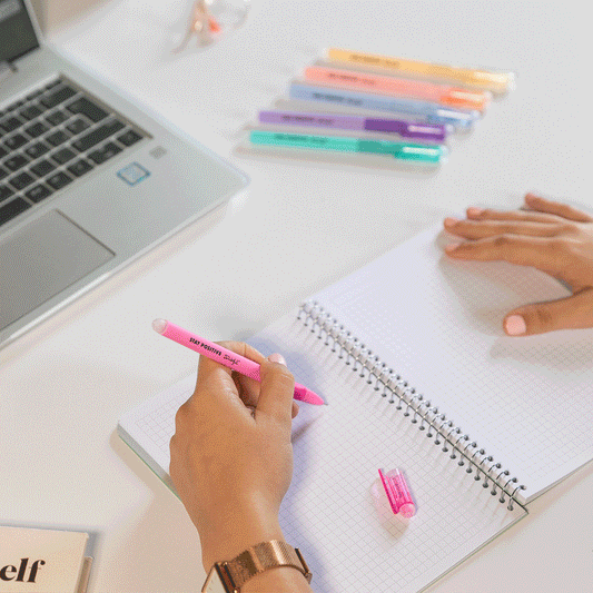 Kit de canetas de cores de apagar para escrever e recomeçar