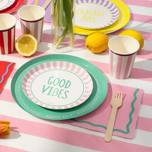 Pratos Happy Vibes 23 cm