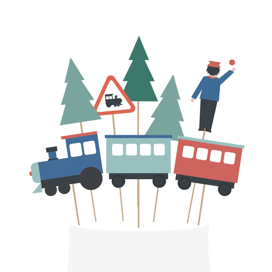 Topo de Bolo Comboio