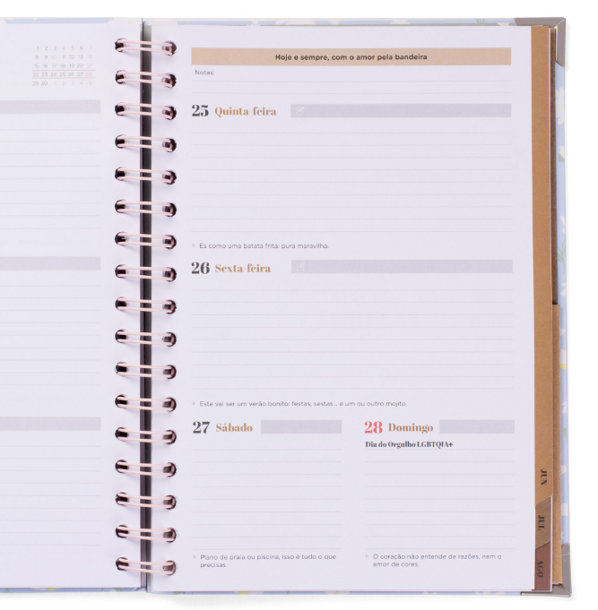 Agenda Wonder 2025-26 Semanal - Era uma vez ... a minha vida