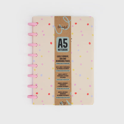 Caderno A5 - Bolinhas