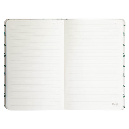 Caderno flores A5 com suporte para smartphone + caneta