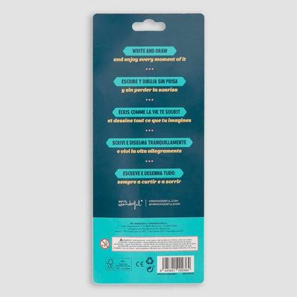 Kit de 3 lápis com borracha para escrever e desenhar sem parar