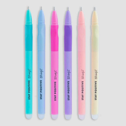 Kit de canetas de cores de apagar para escrever e recomeçar