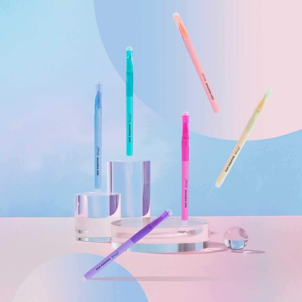 Kit de canetas de cores de apagar para escrever e recomeçar