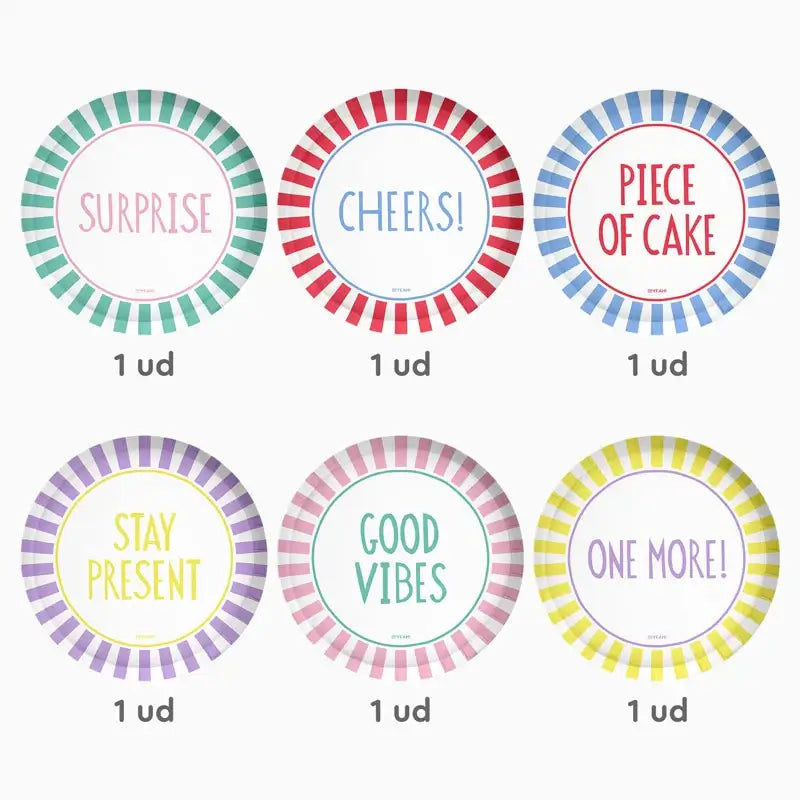 Pratos Happy Vibes 18 cm