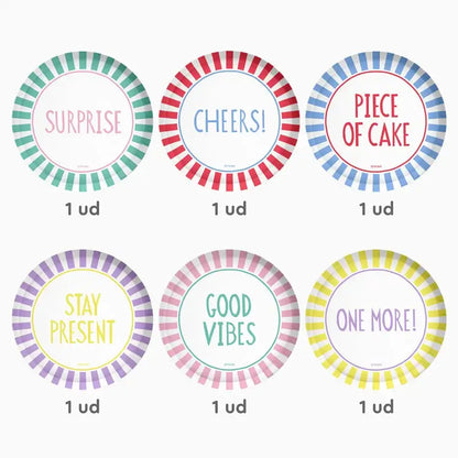Pratos Happy Vibes 18 cm