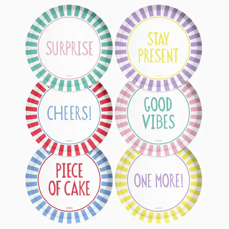 Pratos Happy Vibes 18 cm